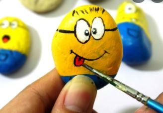 Rock paint minions.