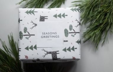 Wrapping paper as Christmas Printable Decorations Ideas.