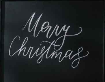 Chalkboard Printable as Christmas Printable Decorations Ideas.