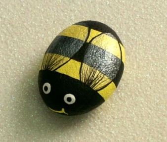 Painted Rock Bee Craft.